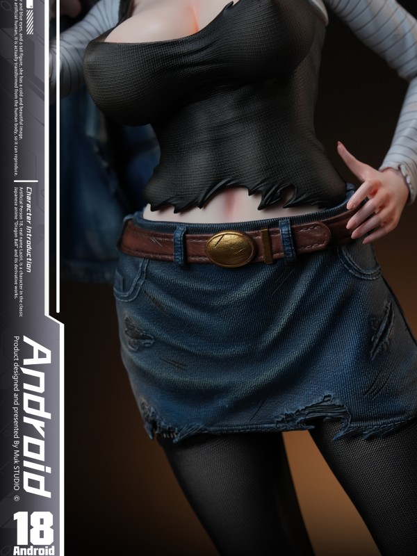 MUK Studio Dragon Ball Android 18 Femme Fatale Hot Sexy 1/4 Statue